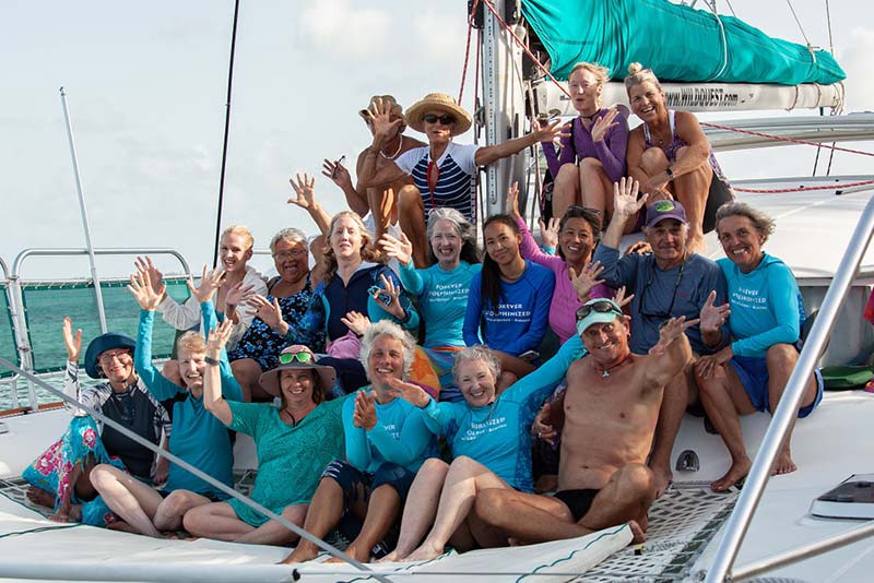 group of people sitting on boat