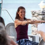 Lydie Ometto teaching yoga